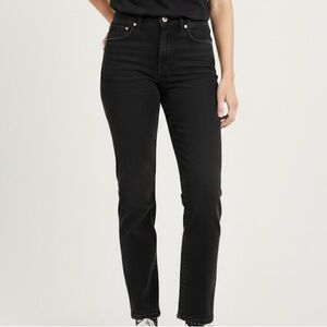 Abercrombie & Fitch Black Straight Leg Jeans